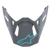 Alpinestars Radium SM8 Helmet Visor No Size - Teal Grey