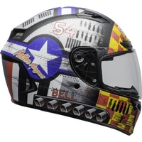 Bell Qualifier Dlx Mips Motorcycle Helmet Devil May Care Grey 