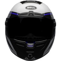 New Bell SRT Motorcycle Helmet Assassin White/Blue/Black 