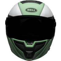 New Bell SRT Motorcycle Helmet Modular Presence Matte Gloss Green/White/Black 