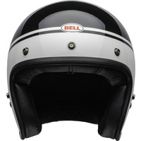 New Bell Custom 500 Motorcycle Helmet Streak Black/White 