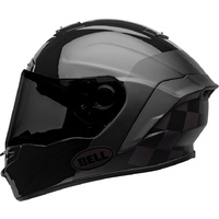 New Bell Star DLX Mips SE Lux Checkers Motorcycle Helmet Matte Gloss Black/RT BR 