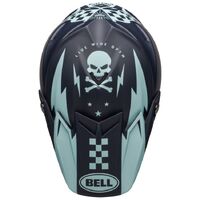 Bell Moto-9 Flex Breakaway Helmets Peak - Matte Navy/Light Blue