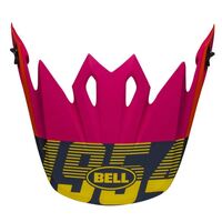 Bell MX-9 MIPS Strike Helmets Peak - Matte Blue/Orange/Pink
