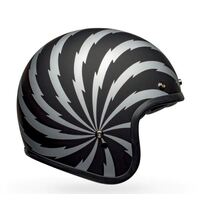 Bell Custom 500 SE Vertigo Open Face Motorcycle Helmet - Matte Black/Silver