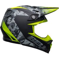 Bell Moto-9 MIPS Venom Helmet - Matte Black Camo/Hi-Viz Yellow