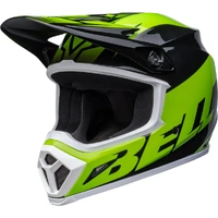 Bell MX-9 MIPS Motorcycle Helmet - Disrupt Black/Green