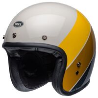 Bell Custom 500 Riff Motorcycle Helmet - Sand/Yellow