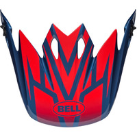 Bell Mx-9 Mips Motorcycle Helmet Peak - Disrupt True Blue/Red