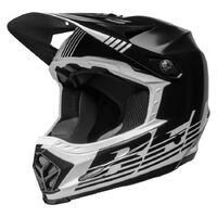 Bell Youth Moto-9 MIPS Louver Motorcycle Helmet - Black/White