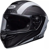Bell Racestar DLX Motorcycle Helmet Tantrum 2 Matt/Gloss Black/White