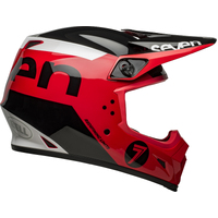 Bell MX-9 MIPS Seven Phaser Motorcycle Helmet - Red/Black