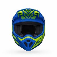Bell Mx-9 Mips Dirt Motorcycle Helmet Disrupt Matt Classic Blue/Hi-Viz Yel (2Xl)
