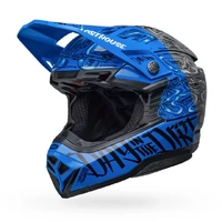 Bell Moto-10 2023 Spherical Fasthouse Limited Edition MIPS Helmet - Blue/Grey