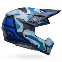 Bell Moto-10 Spherical Ferrandis Motorcycle Helmet Mechant Matte/Gloss Dark Blue/Light Blue
