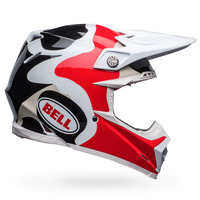 Bell Moto-9S Flex Motorcycle Helmet Hello Cousteau Reef Matte White/Red