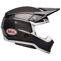 Bell Moto-10 Sphr Solid Black /Motorcycle Helmet White  (Lg)