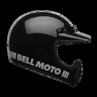 Bell Moto-3 Classic Motorcycle Helmet Black  (Md)