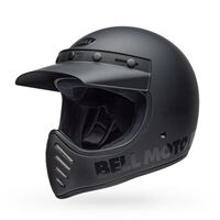 Bell Moto-3 Classic Motorcycle Helmet Matte/Gloss Black