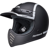 Bell Moto-3 Fasthouse Old Road Motorcycle Helmet - Black/White