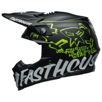 Bell Moto-9S Flex Fasthouse Mc Core Motorcycle Helmet Matt  Black /Yellow  