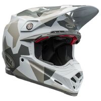 Bell Moto-9S Flex Rover Camo Motorcycle Helmet White  (Lg)