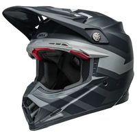 Bell Moto-9S Flex Banshee Street Off Road Motorcycle Helmet Black /Silver 