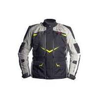 MotoDry  Advent Tour Trekker Motorcycle Jacket - Black/Grey/Fluro Yellow