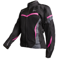  Moto Dry  Clio Winter Ladies Motorcycle Jacket-Black/Magenta Size:24