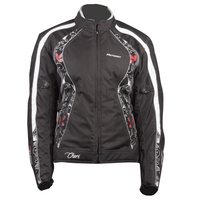Motodry Cheri Ladies Motorcycle Jacket Size 20  - Black/White/Red