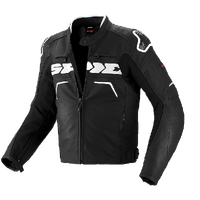  Spidi Evo Rider Motorcycle Jacket  Black/White 48  (P157-11-48)
