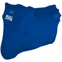 Oxford Protex Stretch Indoor Motorcycle Cover Small - Blue