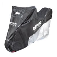 Oxford Rainex With Top Box Motorcycle Cover Small - Black