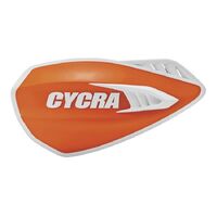 Cycra Cyclone Motorcycle Handguards - Orange/White