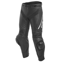 Dainese Delta 3 Leather Motorcycle Women's Pants - Black/Black/White size:40