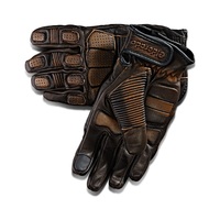Eldorado Men's London Motorcycle Leather Gloves  - Bronze