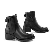 Falco Women's Ayda Low Motorcycle Leather Boots - Black