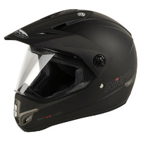 SUPER SALE Nitro MX 630 SATIN BLACK Motorcycle Full Face Helmet