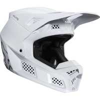 New Fox V3 Solids Motorcycle Helmet Ece 2020 White Silver    