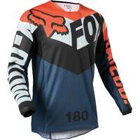 Fox Racing 180 Trice Motorcycle Jersey - Grey Orange