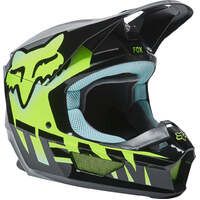 Fox Racing Youth V1 Trice ECE Motorcycle Helmet  - Teal