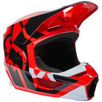 Fox Racing V1 Lux Off Road Motorcycle Helmet Ece Flo Red