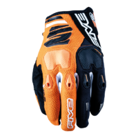 Five E2 Enduro Motorcycle Gloves - Orange/Black