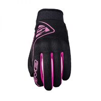 Five Globe Ladies Motorcycle Gloves - Black/Pink 