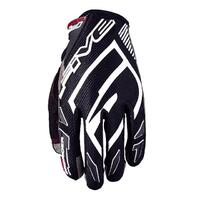 Five Men's MXF Pro Rider-S MX Motorcycle Gloves - Black/White