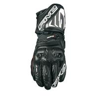 Five RFX-1 Motorcycle Leather Gloves X-Small/7 - White