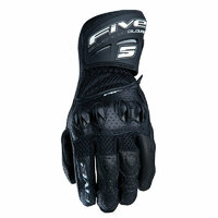 Five RFX New Air Motorcycle Leather Gloves - Black