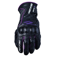 Five Women's RFX-4 Motorcycle Leather Gloves - Black/Purple