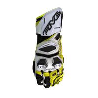 Five RFX Race Motorcycle Leather Gloves - Black/Fluro