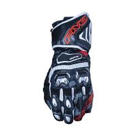 Five RFX-1 Replica Motorcycle Leather Gloves - Red